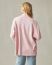 Women's French Terry Cardigan - Silver Pink